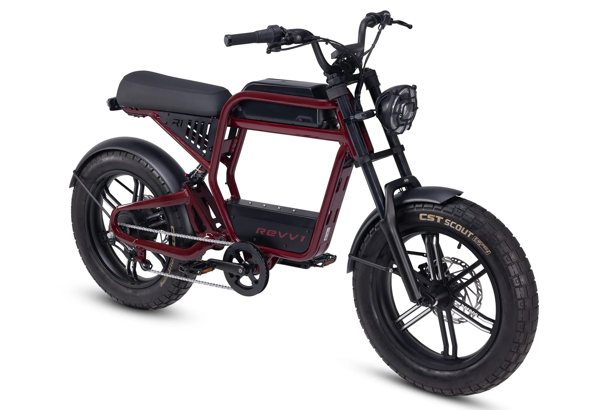 Ride1Up Revv1 FS electric bike — front three-quarter view